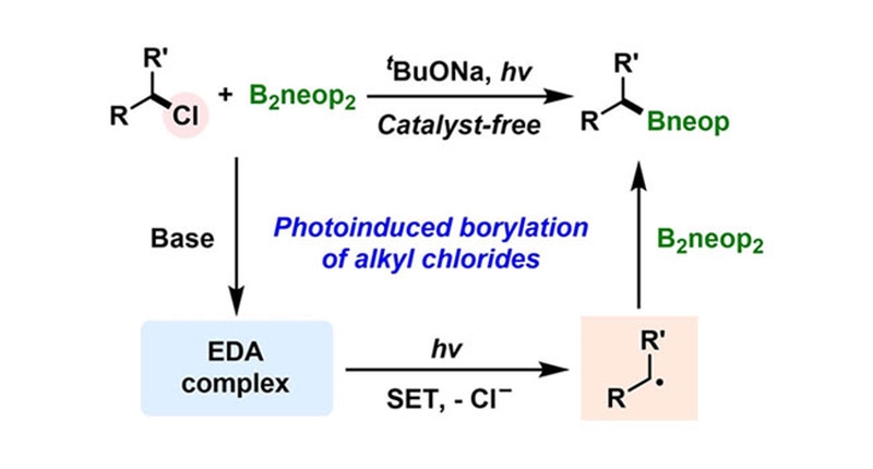 Photoinduced Radical Borylation of Alkyl Chlorides.